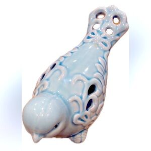 Little Ceramic Lacey Blue Bird